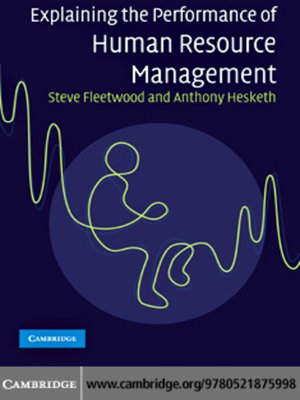 cover image of Explaining the Performance of Human Resource Management